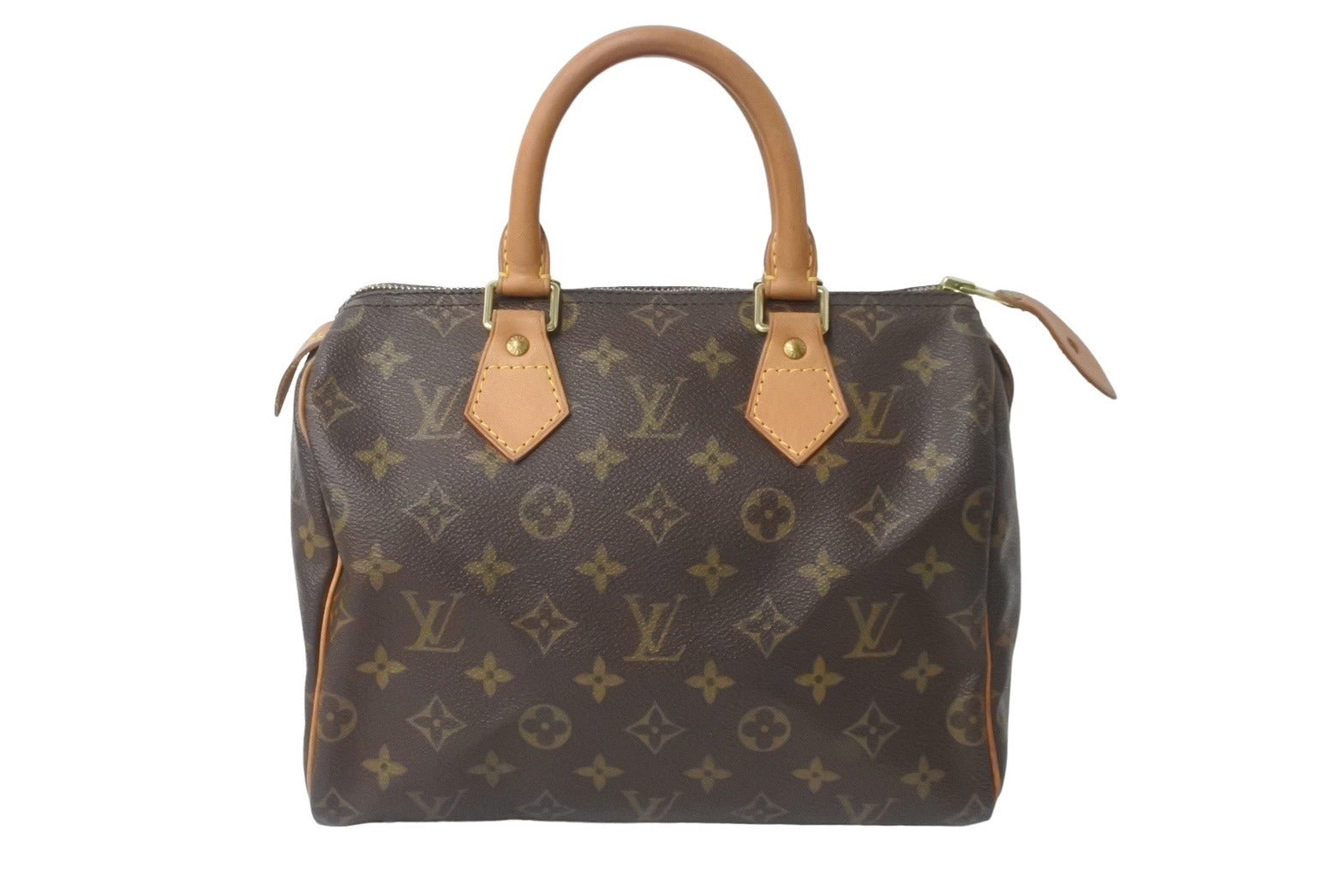 LOUIS VUITTON ルイヴィトン スピーディ25 ハンドバッグ モノグラム M41528 PVC レザー ゴールド金具 美品 中古 63991  – Casanova Vintage