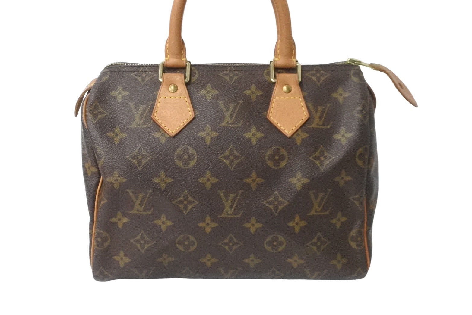 LOUIS VUITTON ルイヴィトン スピーディ25 ハンドバッグ モノグラム M41528 PVC レザー ゴールド金具 美品 中古 63991  – Casanova Vintage