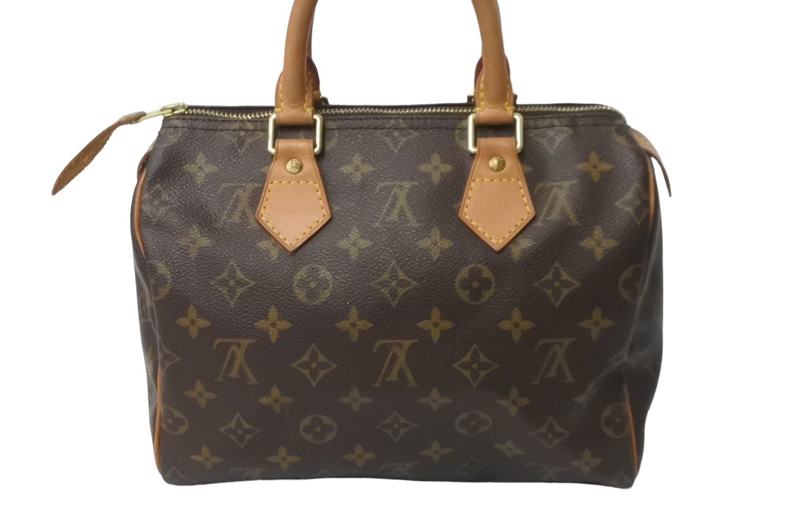 LOUIS VUITTON ルイヴィトン スピーディ25 ハンドバッグ モノグラム M41528 PVC レザー ゴールド金具 美品 中古 63991  – Casanova Vintage