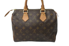 画像をギャラリービューアに読み込む, LOUIS VUITTON ルイヴィトン スピーディ25 ハンドバッグ モノグラム M41528 PVC レザー ゴールド金具 美品 中古 63991