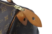 画像をギャラリービューアに読み込む, LOUIS VUITTON ルイヴィトン スピーディ25 ハンドバッグ モノグラム M41528 PVC レザー ゴールド金具 美品 中古 63991