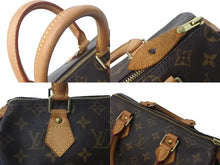 画像をギャラリービューアに読み込む, LOUIS VUITTON ルイヴィトン スピーディ25 ハンドバッグ モノグラム M41528 PVC レザー ゴールド金具 美品 中古 63991