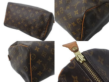 画像をギャラリービューアに読み込む, LOUIS VUITTON ルイヴィトン スピーディ25 ハンドバッグ モノグラム M41528 PVC レザー ゴールド金具 美品 中古 63991