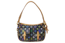 画像をギャラリービューアに読み込む, LOUIS VUITTON ルイ ヴィトン ロッジPM ショルダーバッグ M40054 モノグラムキャンバス ブラック Y.Nイニシャル入 美品 中古 63993