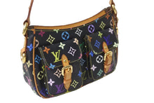 画像をギャラリービューアに読み込む, LOUIS VUITTON ルイ ヴィトン ロッジPM ショルダーバッグ M40054 モノグラムキャンバス ブラック Y.Nイニシャル入 美品 中古 63993