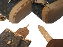 画像をギャラリービューアに読み込む, LOUIS VUITTON ルイ ヴィトン モンスリMM バックパック M51136 モノグラム コーティングキャンバス ブラウン 美品 中古 63994