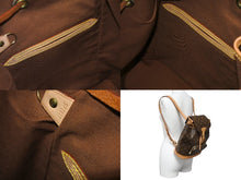 画像をギャラリービューアに読み込む, LOUIS VUITTON ルイ ヴィトン モンスリMM バックパック M51136 モノグラム コーティングキャンバス ブラウン 美品 中古 63994