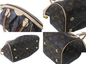 新品同様 LOUIS VUITTON ルイヴィトン ハンドバッグ M40143 ティボリPM モノグラム ゴールド金具 中古 63996