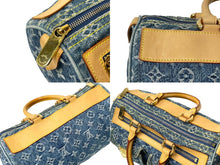 画像をギャラリービューアに読み込む, LOUIS VUITTON ルイヴィトン ハンドバッグ ネオスピーディ M95019 モノグラムデニム ゴールド金具 美品 中古 64001