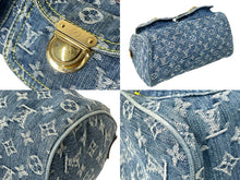 画像をギャラリービューアに読み込む, LOUIS VUITTON ルイヴィトン ハンドバッグ ネオスピーディ M95019 モノグラムデニム ゴールド金具 美品 中古 64001