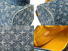 画像をギャラリービューアに読み込む, LOUIS VUITTON ルイヴィトン ハンドバッグ ネオスピーディ M95019 モノグラムデニム ゴールド金具 美品 中古 64001