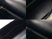 画像をギャラリービューアに読み込む, 極美品 HERMES エルメス ケリー28 外縫い ブラック ◻︎E刻印 カーフスキン ゴールド金具 ハンドバッグ 中古 64016