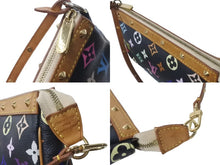 画像をギャラリービューアに読み込む, LOUIS VUITTON ルイヴィトン 村上隆 M92648 ポシェット アクセソワール モノグラムマルチ ブラック 良品 中古 64027