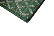 画像をギャラリービューアに読み込む, 極美品 GOYARD ゴヤール カードケース パスポートケース 名刺入れ ヘリンボーン グリーン イエロー PVC 中古 64029