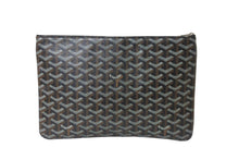 画像をギャラリービューアに読み込む, 極美品 GOYARD ゴヤール セナMM クラッチバッグ セカンドバッグ ヘリンボーン ブラック シルバー金具 中古 64030