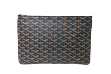 画像をギャラリービューアに読み込む, 極美品 GOYARD ゴヤール セナMM クラッチバッグ セカンドバッグ ヘリンボーン ブラック シルバー金具 中古 64030