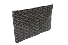 画像をギャラリービューアに読み込む, 極美品 GOYARD ゴヤール セナMM クラッチバッグ セカンドバッグ ヘリンボーン ブラック シルバー金具 中古 64030