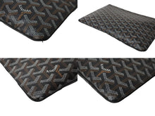 画像をギャラリービューアに読み込む, 極美品 GOYARD ゴヤール セナMM クラッチバッグ セカンドバッグ ヘリンボーン ブラック シルバー金具 中古 64030