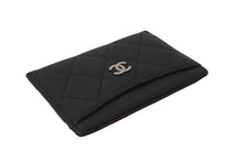 Load image into Gallery viewer, CHANEL シャネル キャビアスキン カードケース ココマーク 14番台 ブラック シルバー金具 美品 中古 64033