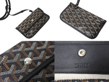 Load image into Gallery viewer, 極美品 GOYARD ゴヤール サック アンジュGM トートバッグ リバーシブル ポーチ付き キャンバス カーフスキン ブラック 中古 64036