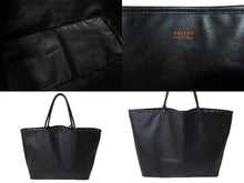 Load image into Gallery viewer, 極美品 GOYARD ゴヤール サック アンジュGM トートバッグ リバーシブル ポーチ付き キャンバス カーフスキン ブラック 中古 64036