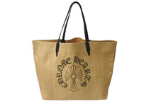 Load image into Gallery viewer, 新品未使用 CHROME HEARTS クロムハーツ LARGE BAG BEACHES ビーチ バック トートバッグ ブラック シルバー 中古 64039