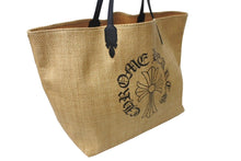 Load image into Gallery viewer, 新品未使用 CHROME HEARTS クロムハーツ LARGE BAG BEACHES ビーチ バック トートバッグ ブラック シルバー 中古 64039