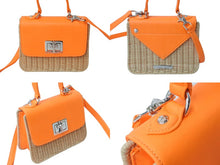 画像をギャラリービューアに読み込む, 極美品 CHROME HEARTS クロムハーツ GROW UP 2WAY BAG スモール ハンドバッグ CHクロスクロージャ― オレンジ シルバー925 中古 64047