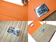 画像をギャラリービューアに読み込む, 極美品 CHROME HEARTS クロムハーツ GROW UP 2WAY BAG スモール ハンドバッグ CHクロスクロージャ― オレンジ シルバー925 中古 64047