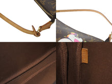 画像をギャラリービューアに読み込む, LOUIS VUITTON ルイヴィトン ハンドバッグ ポシェット アクセソワール 村上隆 M51981 パンダ モノグラム ゴールド金具 美品 中古 64054