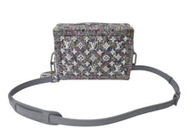 Load image into Gallery viewer, 新品同様 LOUIS VUITTON ルイヴィトン ヴァージル リサイクル ツイード ソフトトランク ショルダーバッグ グレー M58741 中古 64060