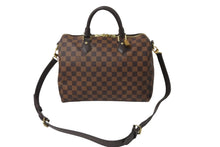 画像をギャラリービューアに読み込む, LOUIS VUITTON ルイヴィトン スピーディ バンドリエール30 2wayボストンバッグ N41367 CT4128 ダミエ ブラウン 中古 64067