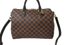 画像をギャラリービューアに読み込む, LOUIS VUITTON ルイヴィトン スピーディ バンドリエール30 2wayボストンバッグ N41367 CT4128 ダミエ ブラウン 中古 64067