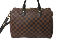 画像をギャラリービューアに読み込む, LOUIS VUITTON ルイヴィトン スピーディ バンドリエール30 2wayボストンバッグ N41367 CT4128 ダミエ ブラウン 中古 64067