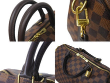 画像をギャラリービューアに読み込む, LOUIS VUITTON ルイヴィトン スピーディ バンドリエール30 2wayボストンバッグ N41367 CT4128 ダミエ ブラウン 中古 64067