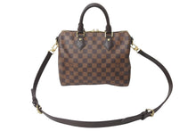 画像をギャラリービューアに読み込む, 新品同様品 LOUIS VUITTON ルイヴィトン スピーディ バンドリエール 25 ダミエ 現行モデル N40575 ブラウン 中古 64068