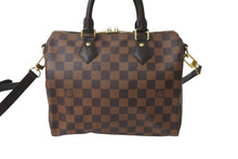 画像をギャラリービューアに読み込む, 新品同様品 LOUIS VUITTON ルイヴィトン スピーディ バンドリエール 25 ダミエ 現行モデル N40575 ブラウン 中古 64068