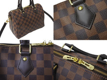 画像をギャラリービューアに読み込む, 新品同様品 LOUIS VUITTON ルイヴィトン スピーディ バンドリエール 25 ダミエ 現行モデル N40575 ブラウン 中古 64068