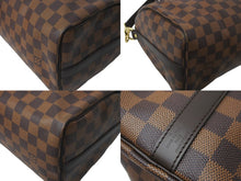 画像をギャラリービューアに読み込む, 新品同様品 LOUIS VUITTON ルイヴィトン スピーディ バンドリエール 25 ダミエ 現行モデル N40575 ブラウン 中古 64068
