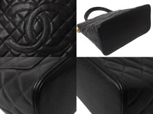 画像をギャラリービューアに読み込む, 極美品 CHANEL シャネル ハンドバッグ 復刻トート キャビアスキン マトラッセ ココマーク 9番台 ゴールド金具 中古 64073