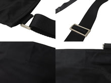 Load image into Gallery viewer, PRADA プラダ ナイロン ショルダーバッグ ブラック トライアングルロゴ レザー 黒 鞄 斜め掛け シルバー金具 美品 中古 64081