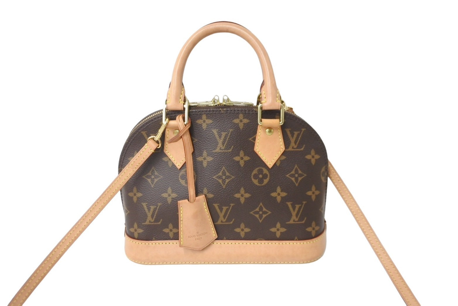 LOUIS VUITTON ルイヴィトン アルマBB 2WAYハンドバッグ 現行モデル M46990 モノグラム ゴールド金具 美品 中古 64085  – Casanova Vintage