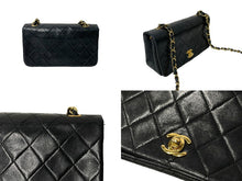 画像をギャラリービューアに読み込む, CHANEL シャネル ミニマトラッセ チェーンショルダーバッグ 1番台 ブラック ゴールド金具 良品 中古 64089