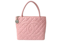 Load image into Gallery viewer, 極美品 CHANEL シャネル 復刻トート 8番台 ハンドバッグ ココマーク キャビアスキン ピンク ゴールド金具 中古 64090