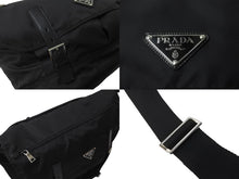 Load image into Gallery viewer, PRADA プラダ メッセンジャーバッグ ショルダー バック BT0696 ナイロン ブラック NERO シルバー金具 美品 中古 64094