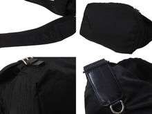 Load image into Gallery viewer, PRADA プラダ メッセンジャーバッグ ショルダー バック BT0696 ナイロン ブラック NERO シルバー金具 美品 中古 64094