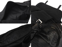 Load image into Gallery viewer, PRADA プラダ メッセンジャーバッグ ショルダー バック BT0696 ナイロン ブラック NERO シルバー金具 美品 中古 64094