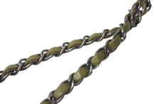 Load image into Gallery viewer, 極美品 CHANEL シャネル ココキューバ スパンコール チェーン ショルダーバッグ 23番台 2016年 ラムスキン カーキ 中古 64103