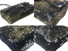 Load image into Gallery viewer, 極美品 CHANEL シャネル ココキューバ スパンコール チェーン ショルダーバッグ 23番台 2016年 ラムスキン カーキ 中古 64103