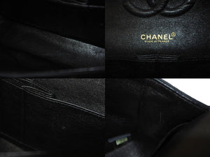 CHANEL Chanel Matelasse 25 W Flap Chain Shoulder Bag No. 7 Icon Print Lambskin Navy Good Condition Used 64105